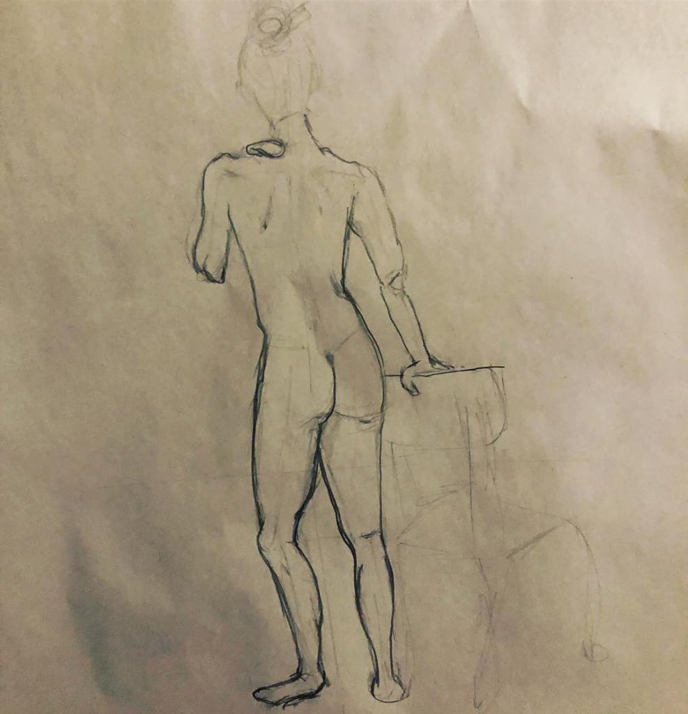 figure drawing of a woman