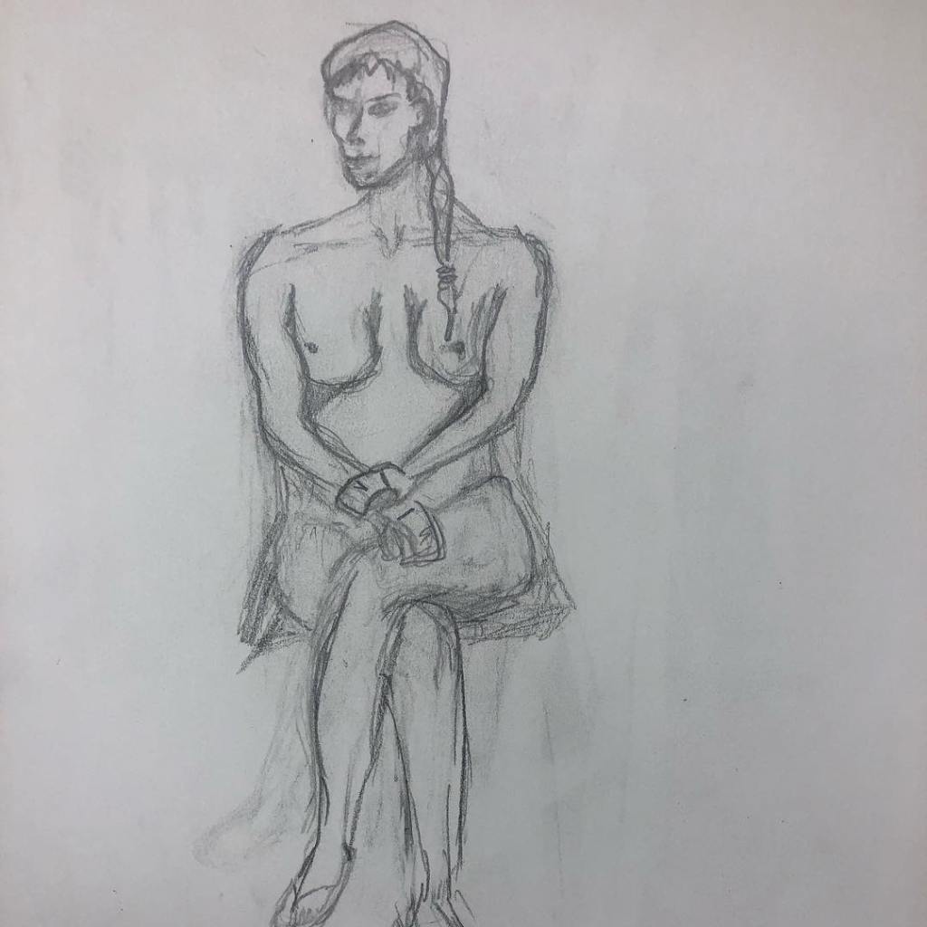 figure drawing of a woman